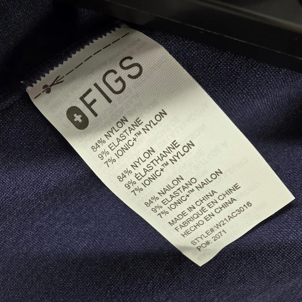FIGS Navy Blue Seamless Hijab W21AC3016 Medical Scrubs Head Cover Womens M/L NEW